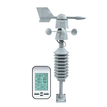 Беспроводная метеостанция с датчиком направления скорости ветра, цифровой датчик температуры и влажности ветра для дома