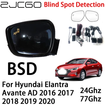 ZJCGO Автомобильная BSD Радарная Система Предупреждения Об Обнаружении Слепых Зон Предупреждение О Безопасности Вождения для Hyundai Elantra Avante AD 2016 ~ 2020