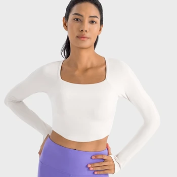 Женские спортивные облегающие футболки для йоги, сексуальные сетчатые топы в стиле пэчворк с длинными рукавами, суперэластичные рубашки для фитнеса, спортивная одежда с накладкой на грудь