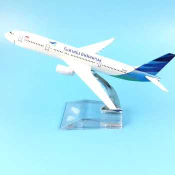 16 см Сплав металла Air Garuda Indonesia Airlines Airbus 330 A330 Модель самолета Модель самолета с подставкой Коллекция подарков для рукоделия