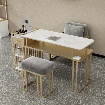 Большой портативный маникюрный стол Профессиональный Современный дизайнерский стол для маникюра Пылесборник для ногтей Мебель для салона красоты Tafel MQ50NT