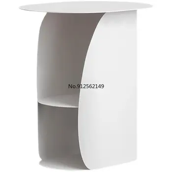 Прикроватная тумбочка в скандинавском стиле, современная минималистичная прикроватная тумбочка для хранения, маленький столик, полка для домашнего хранения, приставной столик, мебель