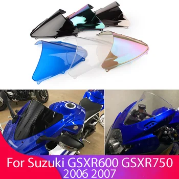 GSXR600/GSXR750 Cafe Racer Мотоцикл Лобовое Стекло Windscree Ветровой Дефлектор Для Suzuki GSXR 600/750 2006-2007 K6 GSX-R750/600