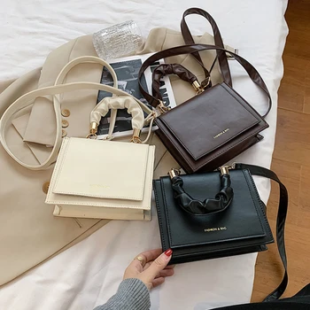 Корейская модная сумка через плечо с тисненым клапаном, мини-кошельки и сумочки, роскошные дизайнерские женские кошельки, Квадратная сумка через плечо.
