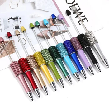 Ручка с бриллиантовым бисером, разноцветные шариковые ручки 