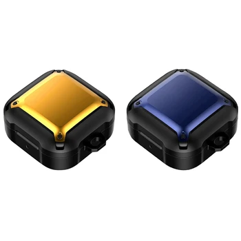 2 комплекта Чехлов Для Samsung Galaxy Buds Live Case, Защита От Падения, чехол Для Samsung Buds Pro, беспроводной чехол Для наушников, желтый и синий