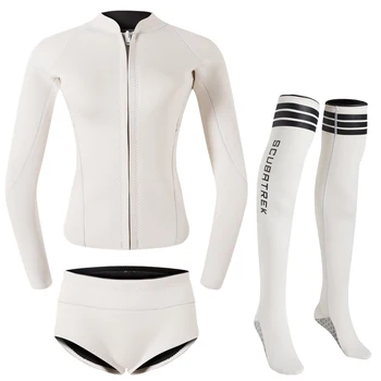 Цельные гидрокостюмы из неопрена толщиной 2 мм, неопреновый купальник с высокой поверхностью для плавания, сноркелинга, серфинга, женский водолазный костюм для фридайвинга