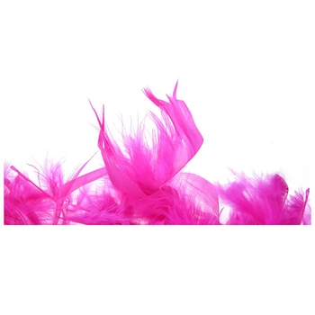 2шт, боа из перьев длиной 2 м, домашний декор для ручной работы на свадьбе (ярко-розовый)
