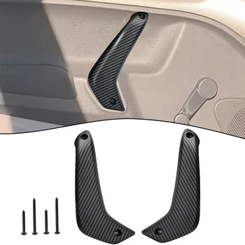 2шт Новые Внутренние Дверные Ручки Из Углеродного Волокна С Ручной Стеклянной Панелью Для Ford Fiesta 2011-2020 #G2BZ-5823943-JA Детали Интерьера автомобиля
