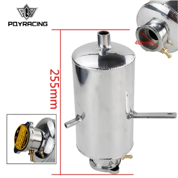 PQY - Универсальный полированный резервуар для воды / маслоуловитель из сплава, круглый резервуар для воды объемом 1,5 л, Топливный бак PQY-TK09