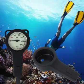 Защитный чехол для манометра для подводного плавания Металлический корпус манометра высокого давления Прочный Черный Epdm Экологически Чистая резина