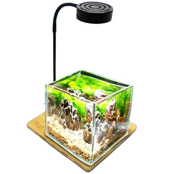 Хронометраж светодиодной бамбуковой настольной лампы USB microscene заполняющий свет с четырехскоростным затемнением аквариумной лампы для аквариумных рыб лампа для растений