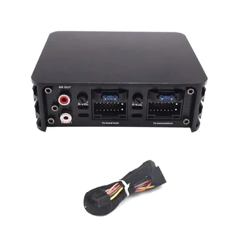 Для Автомобильных Android-Радиоприемников Профессиональный DSP Усилитель Аудио Стерео 4X80 Вт Высокой Мощности 4-Полосный Усилитель