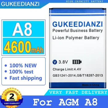 Резервный аккумулятор для смарт-телефона AGM A8 SE, литий-ионный сменный аккумулятор, 4600 мАч, новый, номер для отслеживания