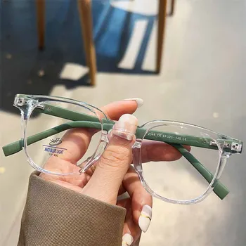 YOOSKE Модные Квадратные очки в оправе, женские прозрачные компьютерные очки с защитой от синего света, прозрачные линзы, оправы для очков в стиле ретро TR90