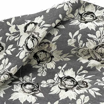 NO48 2023 Новинка во французском ретро-стиле, светло-серый тканый серебристый шелк, микропрофиль цвета шампанского и розы, весенне-осенний костюм из жаккардовых тканей DIY